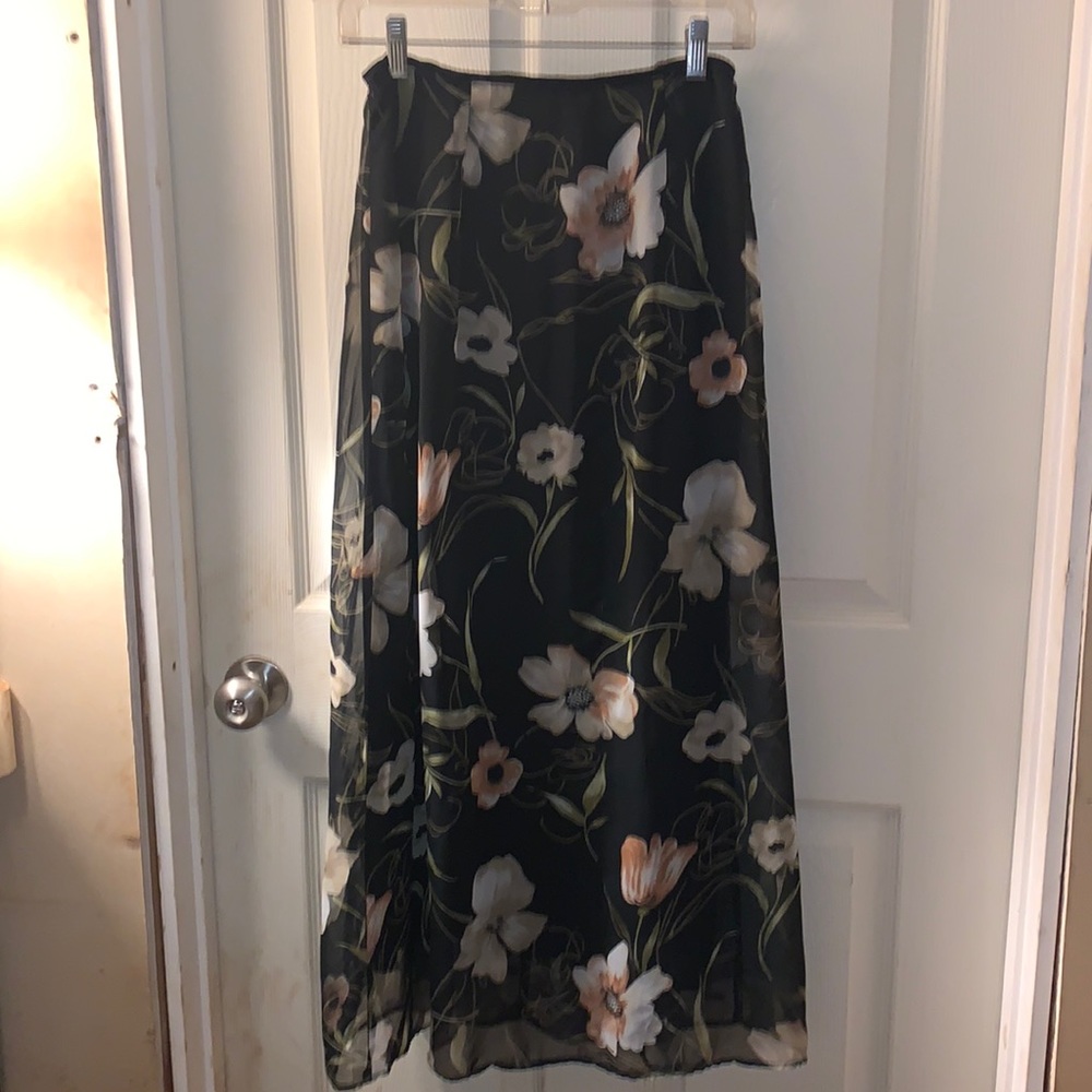 Vintage Maxi Skirt with flowers
